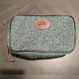 Skyway Luggage Tweed Toiletries Textured Green bag New